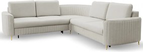 Narożnik LAREN nowoczesna sofa z funkcją spania pojemnik na pościel prawa strona CASTEL 80 251x251x85 cm