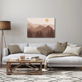 Obraz - Góry Brunatne N⁰1 (70x50 cm)