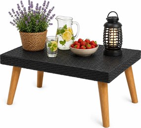 Minimalistyczny czarny stolik ogrodowy X3 Z3-T65