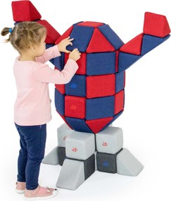 Duży zestaw klocków magnetycznych JollyHeap Joy - 150 elementów