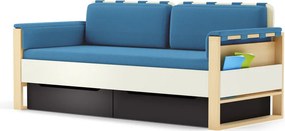 Sofa Loft szer. 195 cm z materacem, bocznymi i tylnymi poduszkami Plus Timoore