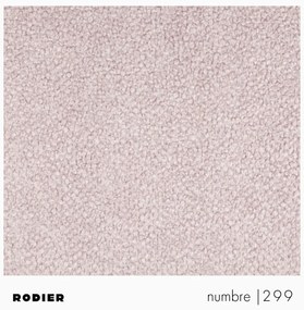 Jasnoróżowy narożnik z materiału bouclé (prawostronny/z szezlongiem) Mirel – Rodier