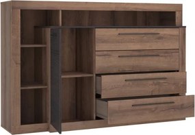 Elegancka komoda pokojowa z szufladami i szafką Bellevue 351