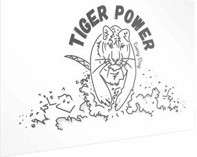 Plakat Tiger power 30x21 cm bez ramy bez marginesu ARTGEIST B