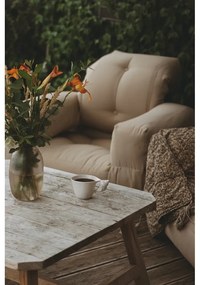 Beżowy fotel rozkładany odpowiedni na zewnątrz Karup Design OUT™ Hippo Beige