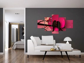 Obraz - Zakochane ptaki (125x70 cm)