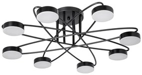LED żyrandol natynkowy 8xLED/7W/230V 3000-6000K pr. 70 cm czarny