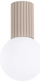 Plafon HALO taupe IP44 ryflowany SOLLUX  LIGHTING
