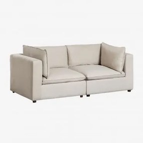 Sofa Modułowa Estefan Style 2-częściowa Z Podłokietnikami Kremowa Tapioca - Sklum