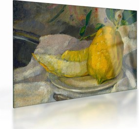 Obraz na szkle - French 19th Century, Melon and Lemon, reprodukcje (70x50 cm)