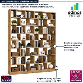 Ogromny regał na książki biblioteczka dąb artisan W0-B06