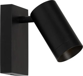 Inteligentny kinkiet czarny regulowany z włącznikiem, z Wifi GU10 50mm - Jeana Luxe