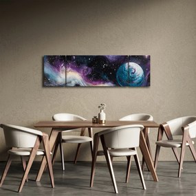 Obraz - Malowany wszechświat (170x50 cm)