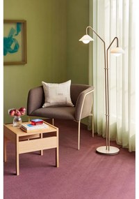 Beżowa lampa stojąca ze szklanym kloszem (wysokość 165 cm) Come – Hübsch
