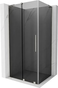 Mexen Velar L kabina prysznicowa rozsuwana 110 x 100 cm, grafit, nikiel szczotkowany - 871-110-100-43-97