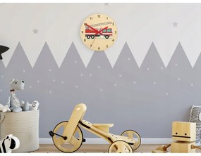 Zegar ścienny cichy do pokoju dziecięcego drewniany nowoczesny dekoracyjny