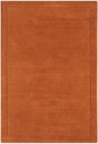 Nowoczesny dywan, ręcznie tkany w 100% wełna - 160x230cm - pomarańczowy - York