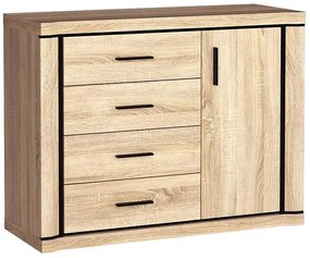 Komoda z szafką i szufladami dąb sonoma D6-S28