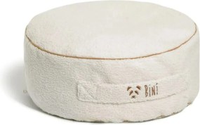 Mała okrągła pufa do pokoju dziecięcego BINI SOFT CINNAMON - S