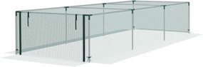 Outsunny Siatka Ogrodowa 125x373m z Drzwiami na Zamek Błyskawiczny Ochrona Przed Owadami Zielona | Aosom PL