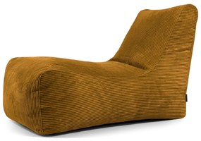 Musztardowy sztruksowy worek do siedzenia Lounge – SLOWDOWN