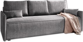 Masseno Sofa MESTOR z funkcją spania i pojemnikiem na pościel, Rozkładana sofa - Szary, POSO 60