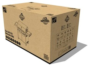 Grill gazowy G21 Nebraska BBQ Premium line, 6 palników + gratis reduktor ciśnienia