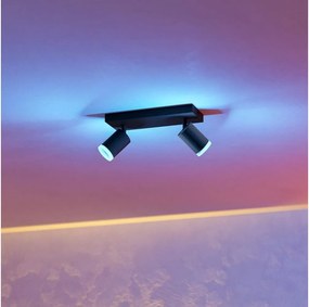 Eglo 901941 - ściemnialna oprawa punktowa LED RGBW MELITELLO-Z 2xLED/3,7W/230V czarna