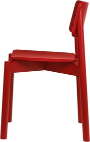 Czerwone krzesło sztaplowane Wem – noo.ma