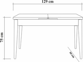 Zestaw jadalniany Vina Atlantic Pine and Green I, 5 szt.