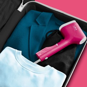 Różowa parownica do ubrań Pure POP DT2023F0 – Tefal