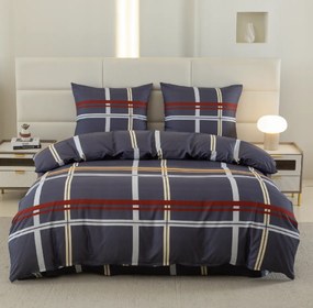 PrzytulneMieszkanie.pl PrzytulneMieszkanie.pl Pościel z mikrofibry TARTAN ciemnoniebieski Rozmiar pościeli: 2 szt 70 x 80 cm | 160 x 200 cm