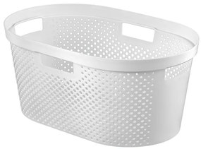 Biały kosz na pranie Curver Infinity, 40 l