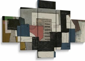 Obraz - Abstrakcja, kubizm (125x70 cm)