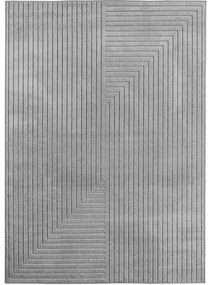 Dywan uniwersalny Nova 3D Geometria szary 240 cm x 340 cm