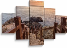 Obraz - Zejście ku morzu (125x70 cm)