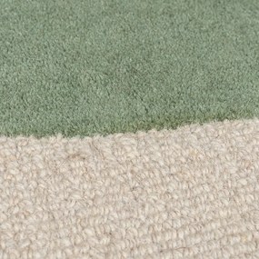 Zielony wełniany dywan tkany ręcznie 200x290 cm Glow Green &amp; Blue – Flair Rugs