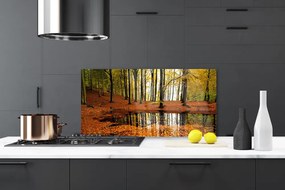 Panel Kuchenny Głęboka Zieleń Lasu