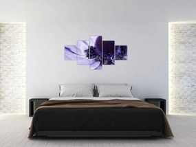 Obraz - Fioletowy kwiat (125x70 cm)