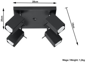 Kwadratowy plafon LED S2-L58