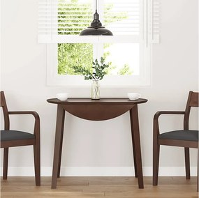 Stół jadalniany z litego drewna brązowy - Wielofunkcyjny i elegancki