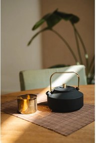 Czarny żeliwny dzbanek do herbaty z sitkiem 1 l Shangdong – Bredemeijer