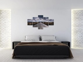 Obraz drogi na pustyni (125x70 cm)