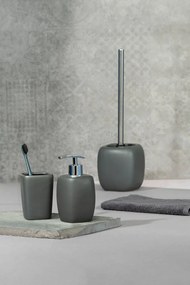 Pojemnik na szczotkę FARO GREY + szczotka WC, WENKO