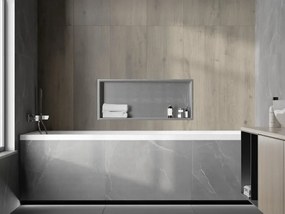 Mexen X-Wall-R półka wnękowa z kołnierzem 75 x 30 cm, inox - 1910753010