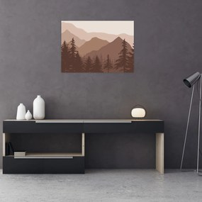 Obraz - Góry Brunatne N⁰2 (70x50 cm)