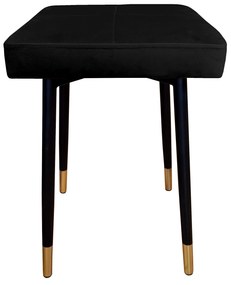 Taboret MAX MG19 czarny podstawa czarna/złota