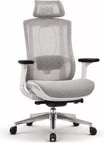 Kirtoz – ergonomiczny fotel obrotowy beżowy do biura, gry i nauki