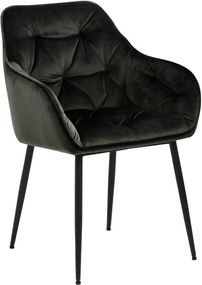 Aksamitne krzesło z pikowaniem Brooke Vic