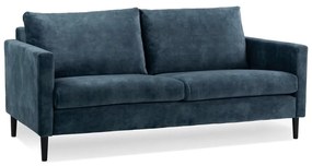 Ciemnoszara sofa z aksamitnym obiciem Scandic Adagio, szer. 153 cm